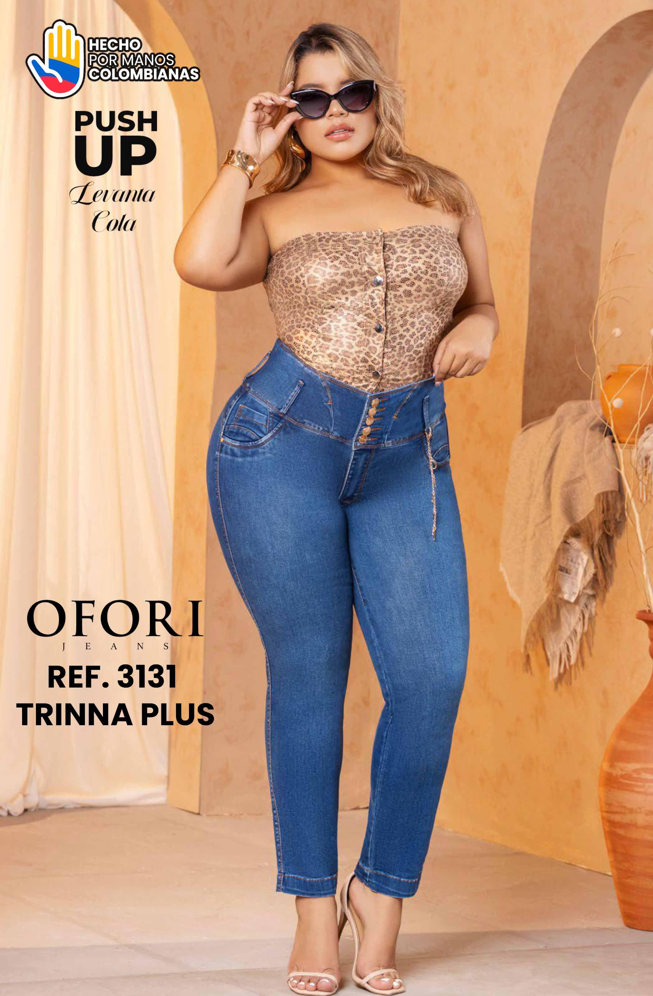 Jean Colombiano sin Bolsillos Push Up